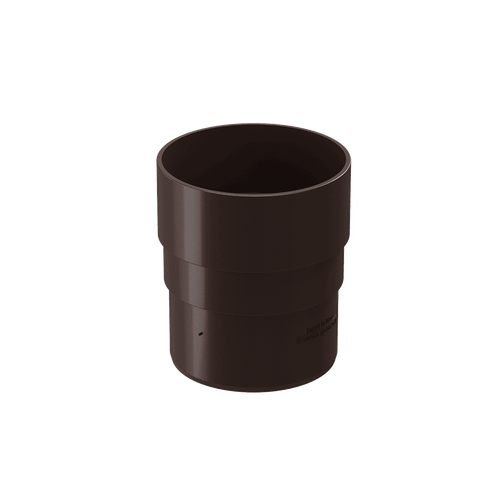 Docke PREMIUM Муфта соединительная шоколад для водостока пластик