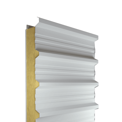 Сэндвич-панель кровельная МВУ 80 мм ПКБ2, профиль трапецивидный