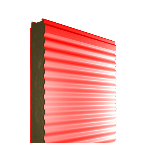 Сэндвич-панель стеновая МВУ 100 мм профиль микропрофиль