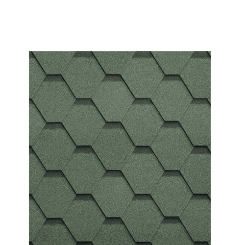 Гибкая черепица Шинглас КЛАССИК Кадриль Нефрит Shinglas 3м2