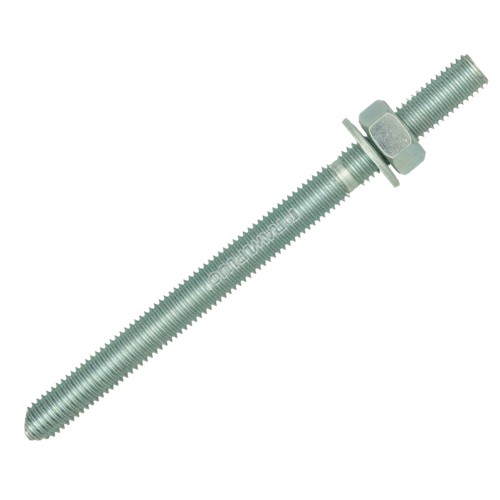 Метрическая резьбовая шпилька из нержавеющей стали класс A4, плоский наконечник Rawlplug