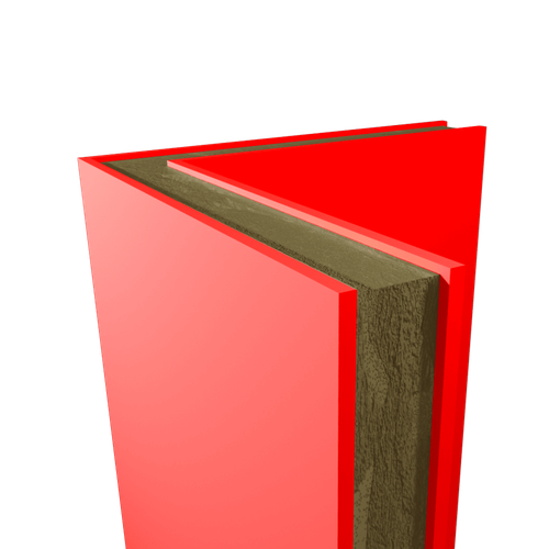 Сэндвич-панель угловая МВУ 250 мм Г-образная профиль №2 острый