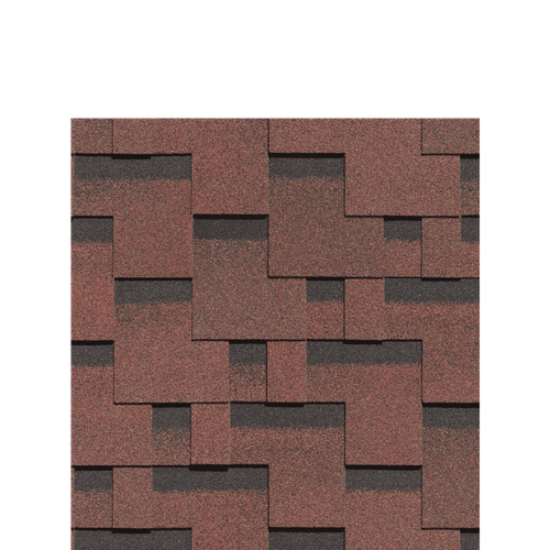 Гибкая черепица Docke STANDARD ТЕТРИС Красный