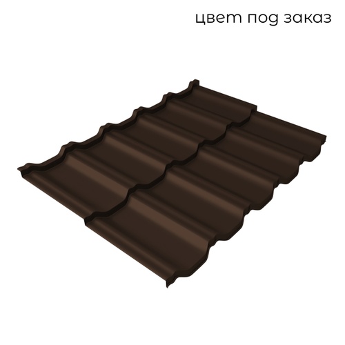 Металлочерепица Grand Line Kvinta Uno Полиэстер 0,5 мм