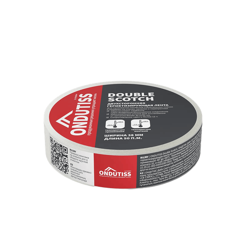 ОНДУТИС Double Scotch лента двухсторонняя 38 мм х 50 м.п.