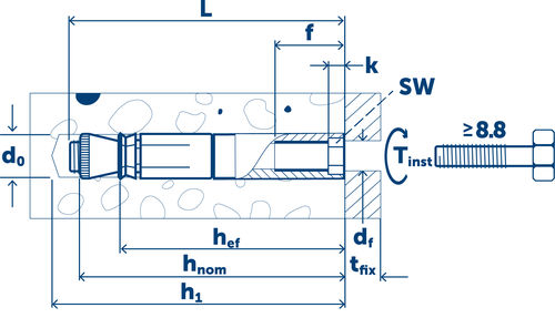 Sormat Анкер LIEBIG SUPERPLUS ILS самоподрезающий оцинкованный 