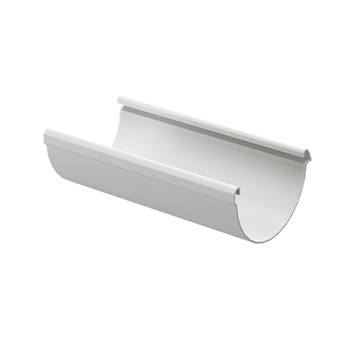 Docke LUX Желоб водосточный 3м, 140мм (Пломбир) для водостока пластик