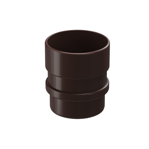 Docke LUX Муфта переходник люкс-стандарт (Шоколад) для водостока пластик