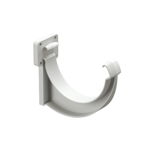 Docke LUX Кронштейн желоба пластиковый (Пломбир) для водостока пластик