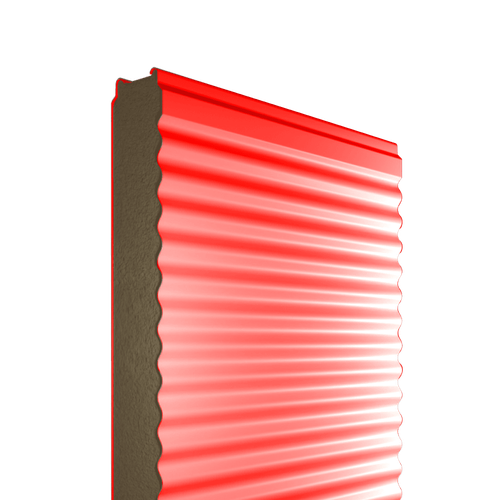 Сэндвич-панель стеновая ПИР 200 мм профиль микропрофиль