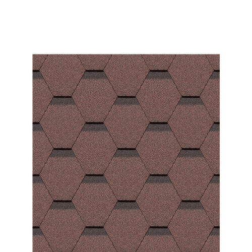 Гибкая черепица Docke STANDARD СОТА Красный