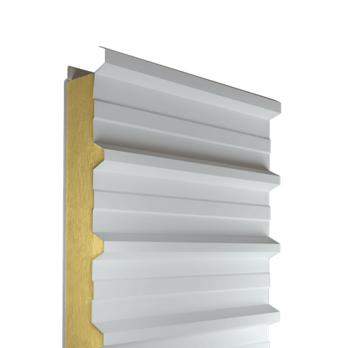 Сэндвич-панель кровельная МВУ 100 мм ПКБ, профиль трапецивидный