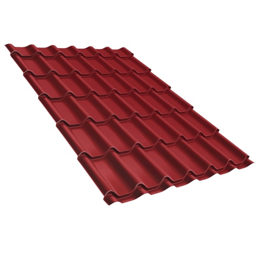 Профиль волновой Grand Line Classic 0,45 Drap RAL 3005 красное вино