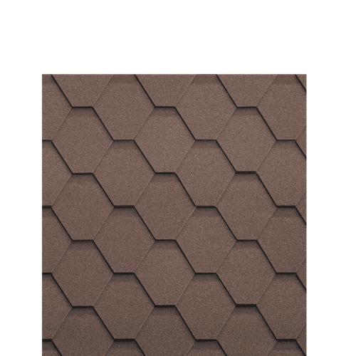 Гибкая черепица Шинглас КЛАССИК Кадриль Агат Shinglas 3м2