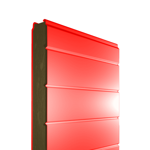 Сэндвич-панель стеновая МВУ 300 мм профиль V-образный среднелинованый