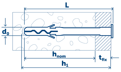 Sormat Дюбель‑гвоздь LYT UK SP электро оцинкованный 6/60