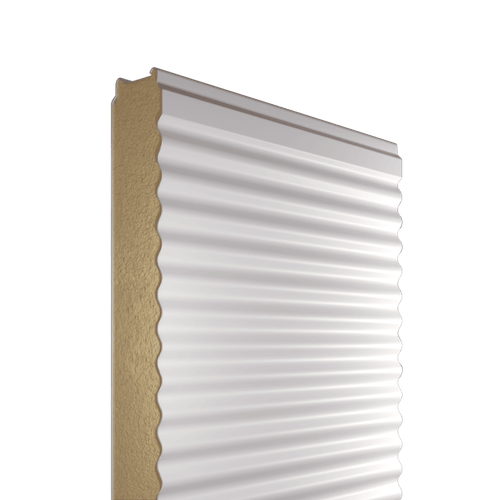 Сэндвич-панель стеновая ПИР 220 мм профиль микропрофиль