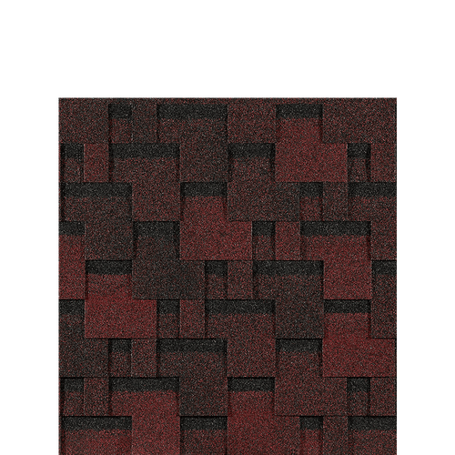 Гибкая черепица Docke EURASIA ЛАБИРИНТ Красный