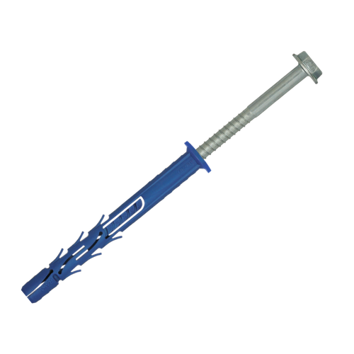 Рамный фасадный дюбель с шурупом с шестигранной головкой из нержавеющей стали А4 Rawlplug