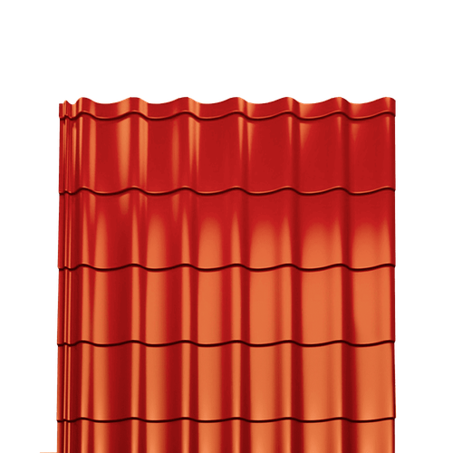 Металлочерепица Монтеррей полиэстер 0,4 RAL-2004 оранжевый