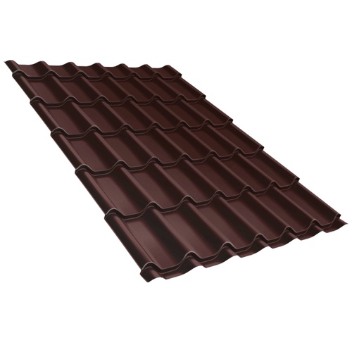 Металлочерепица Grand Line Classic 0,5 Satin RAL 8017 шоколад