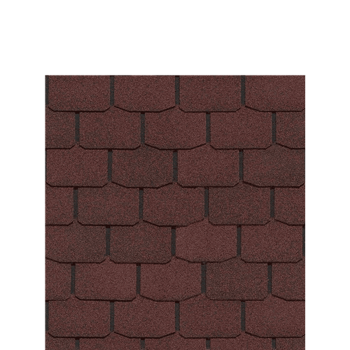 Гибкая черепица Docke STANDARD КРОНА Красный