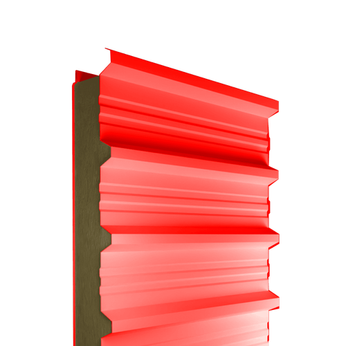 Сэндвич-панель кровельная МВУ 100 мм ПКБ2, профиль трапецивидный