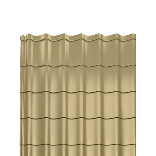 Металлочерепица Монтеррей полиэстер 0,5 RAL-1014 слоновая кость