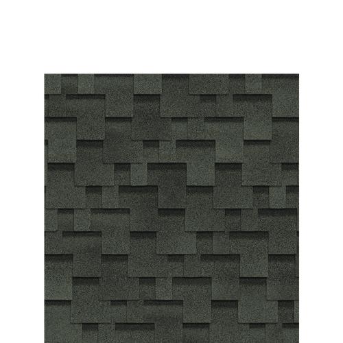 Гибкая черепица Шинглас Финская Аккорд Зеленый Shinglas 3м2