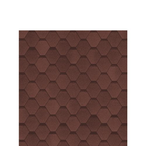 Гибкая черепица Шинглас УЛЬТРА Самба Рубин Shinglas 3м2