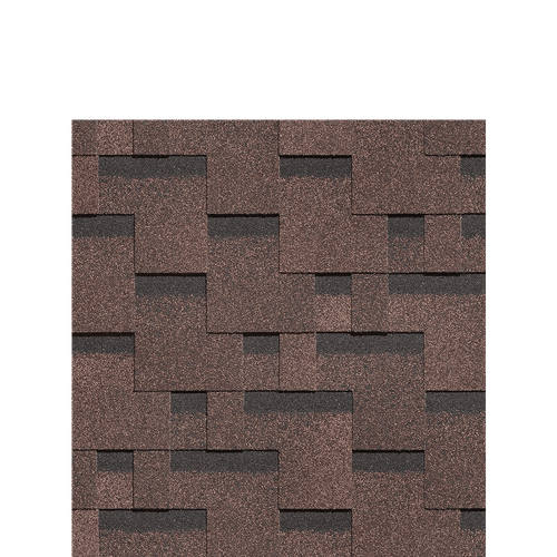 Гибкая черепица Docke STANDARD ТЕТРИС Коричневый