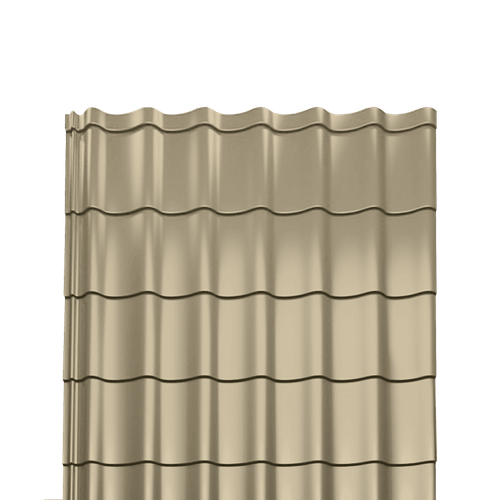 Металлочерепица Монтеррей полиэстер 0,4 RAL-1015 светлая слоновая кость