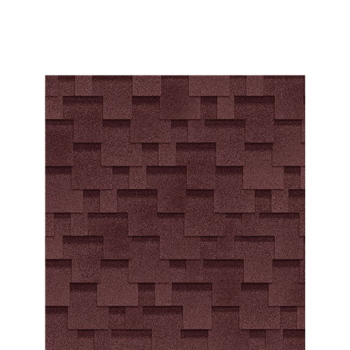 Гибкая черепица Шинглас Финская Аккорд Красный Shinglas 3м2