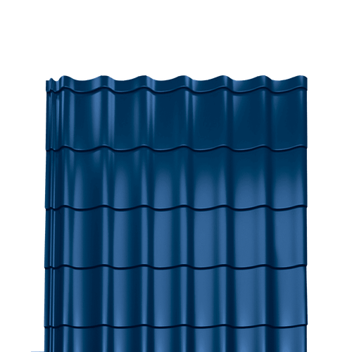 Металлочерепица Монтеррей полиэстер 0,4 RAL-5005 сигнальный синий